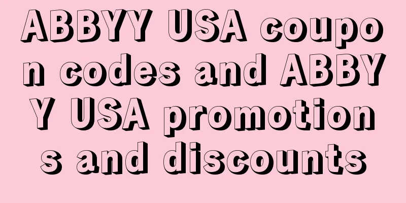 ABBYY USA coupon codes and ABBYY USA promotions and discounts