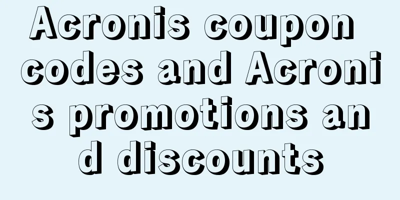 Acronis coupon codes and Acronis promotions and discounts