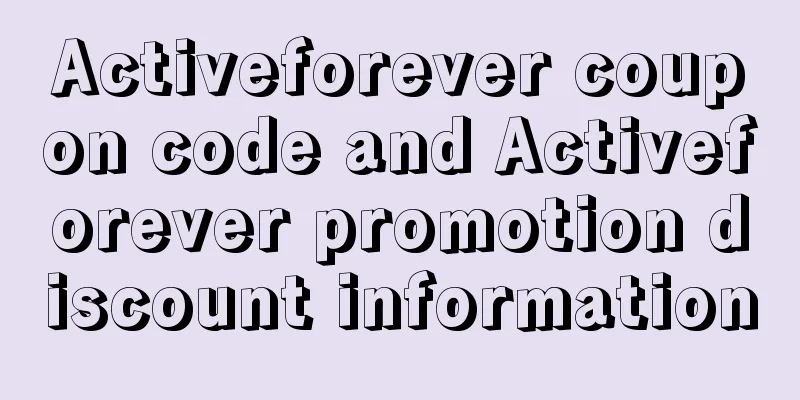 Activeforever coupon code and Activeforever promotion discount information