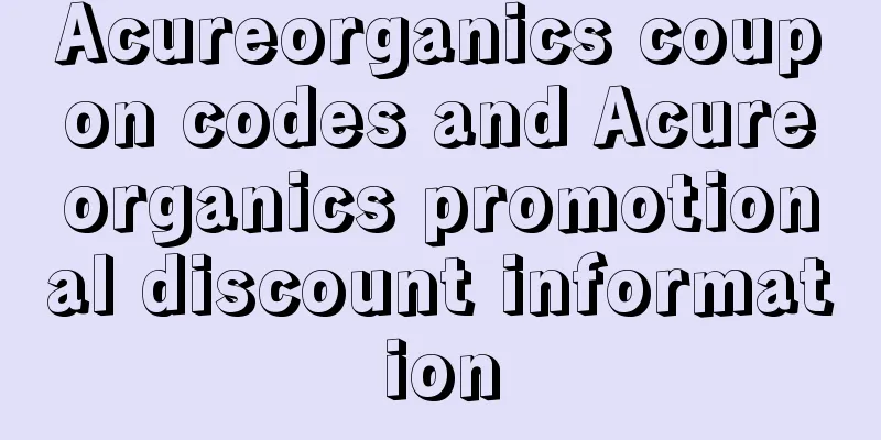 Acureorganics coupon codes and Acureorganics promotional discount information