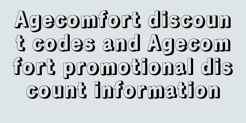 Agecomfort discount codes and Agecomfort promotional discount information