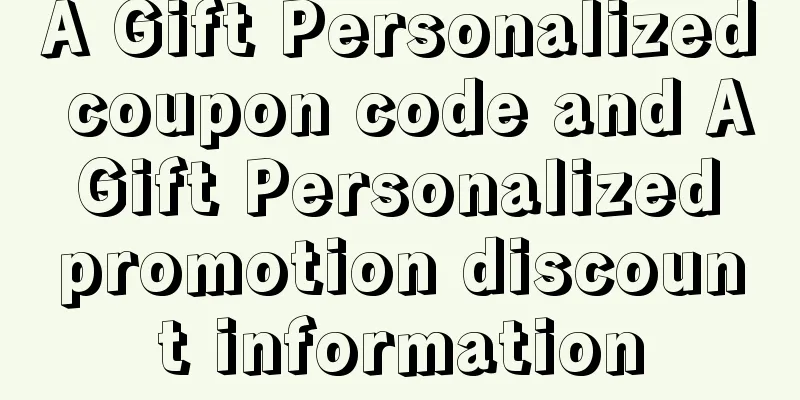 A Gift Personalized coupon code and A Gift Personalized promotion discount information