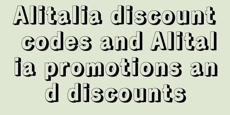 Alitalia discount codes and Alitalia promotions and discounts