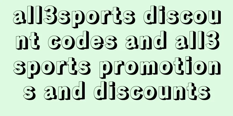 all3sports discount codes and all3sports promotions and discounts