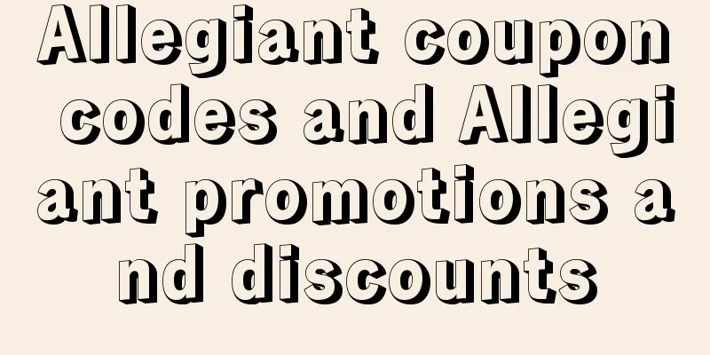 Allegiant coupon codes and Allegiant promotions and discounts