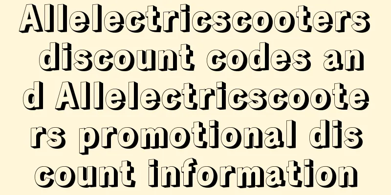 Allelectricscooters discount codes and Allelectricscooters promotional discount information