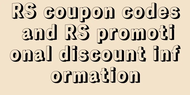 RS coupon codes and RS promotional discount information