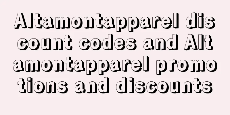 Altamontapparel discount codes and Altamontapparel promotions and discounts