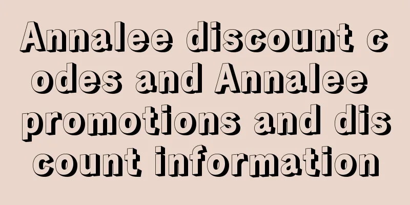 Annalee discount codes and Annalee promotions and discount information