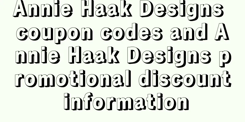 Annie Haak Designs coupon codes and Annie Haak Designs promotional discount information