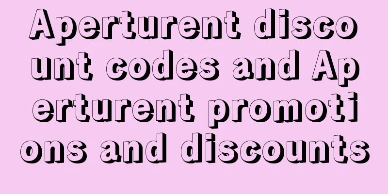 Aperturent discount codes and Aperturent promotions and discounts
