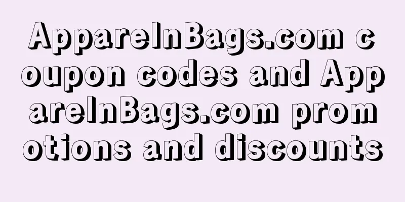 ApparelnBags.com coupon codes and ApparelnBags.com promotions and discounts