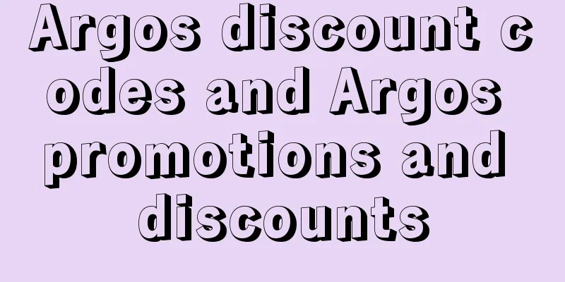 Argos discount codes and Argos promotions and discounts