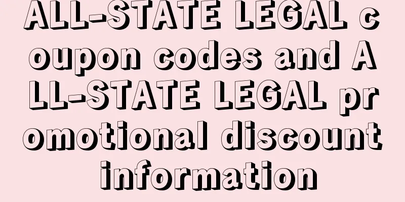 ALL-STATE LEGAL coupon codes and ALL-STATE LEGAL promotional discount information
