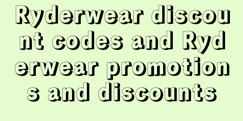 Ryderwear discount codes and Ryderwear promotions and discounts