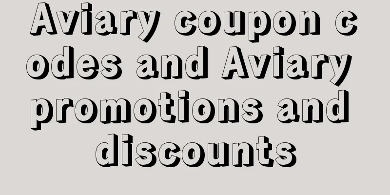 Aviary coupon codes and Aviary promotions and discounts