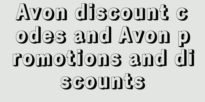 Avon discount codes and Avon promotions and discounts
