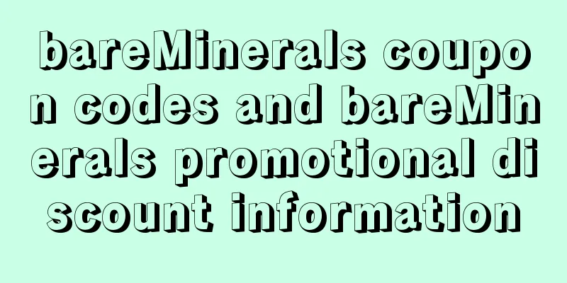 bareMinerals coupon codes and bareMinerals promotional discount information
