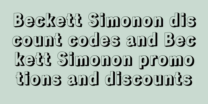 Beckett Simonon discount codes and Beckett Simonon promotions and discounts