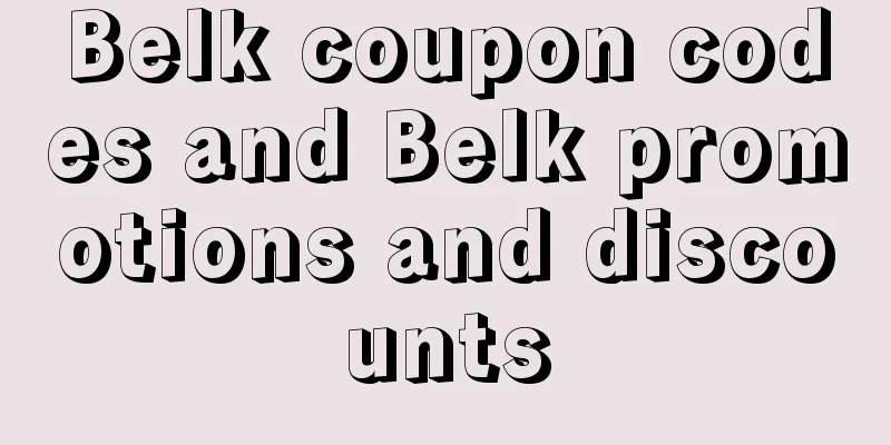 Belk coupon codes and Belk promotions and discounts