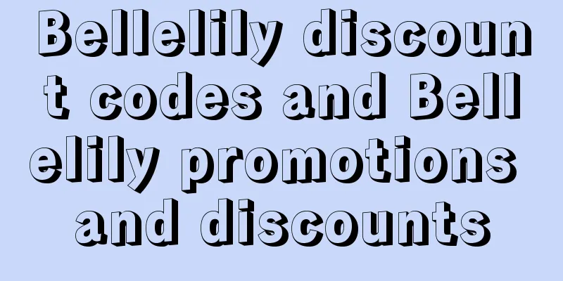 Bellelily discount codes and Bellelily promotions and discounts