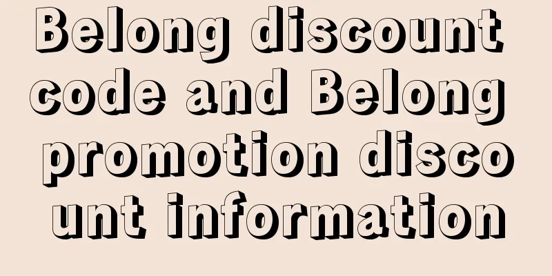Belong discount code and Belong promotion discount information