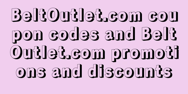 BeltOutlet.com coupon codes and BeltOutlet.com promotions and discounts