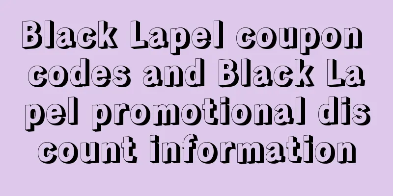 Black Lapel coupon codes and Black Lapel promotional discount information