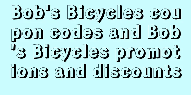 Bob's Bicycles coupon codes and Bob's Bicycles promotions and discounts