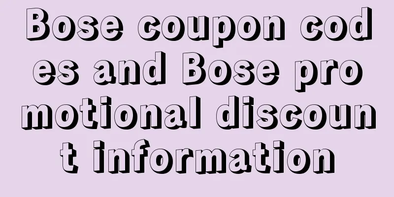 Bose coupon codes and Bose promotional discount information
