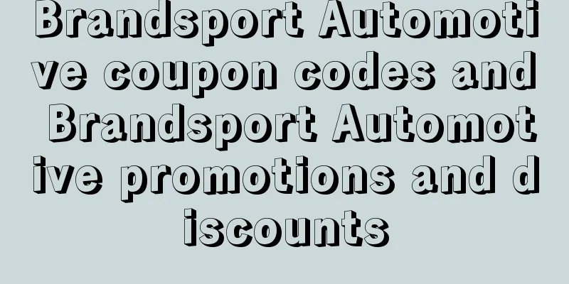 Brandsport Automotive coupon codes and Brandsport Automotive promotions and discounts