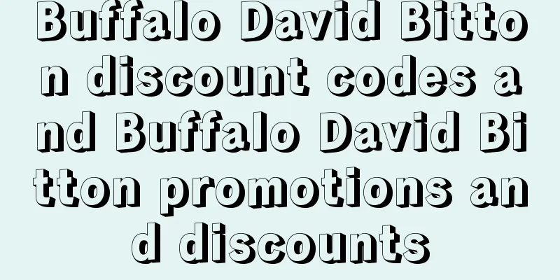 Buffalo David Bitton discount codes and Buffalo David Bitton promotions and discounts