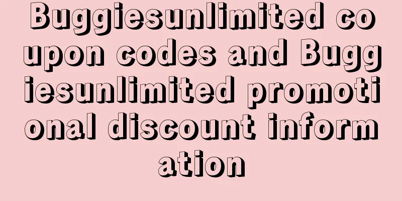 Buggiesunlimited coupon codes and Buggiesunlimited promotional discount information