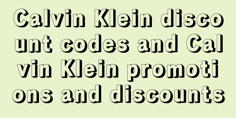 Calvin Klein discount codes and Calvin Klein promotions and discounts