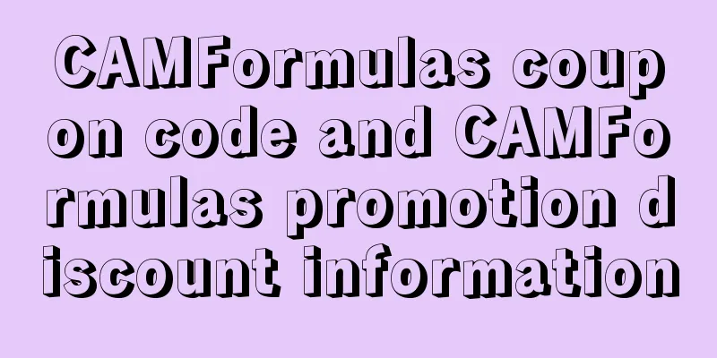 CAMFormulas coupon code and CAMFormulas promotion discount information