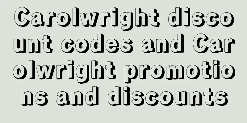 Carolwright discount codes and Carolwright promotions and discounts