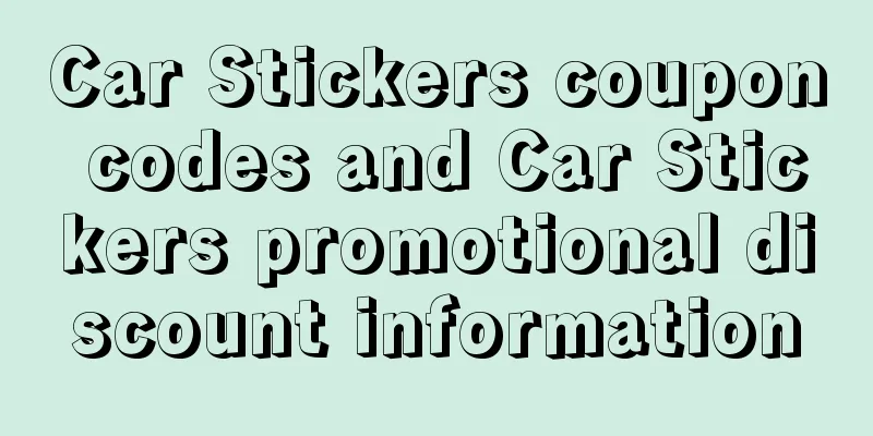 Car Stickers coupon codes and Car Stickers promotional discount information