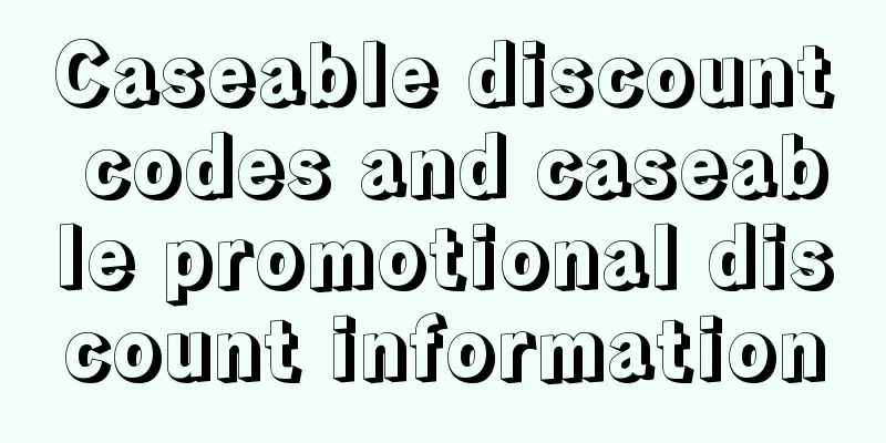 Caseable discount codes and caseable promotional discount information