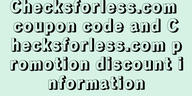 Checksforless.com coupon code and Checksforless.com promotion discount information