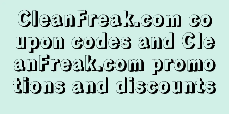 CleanFreak.com coupon codes and CleanFreak.com promotions and discounts