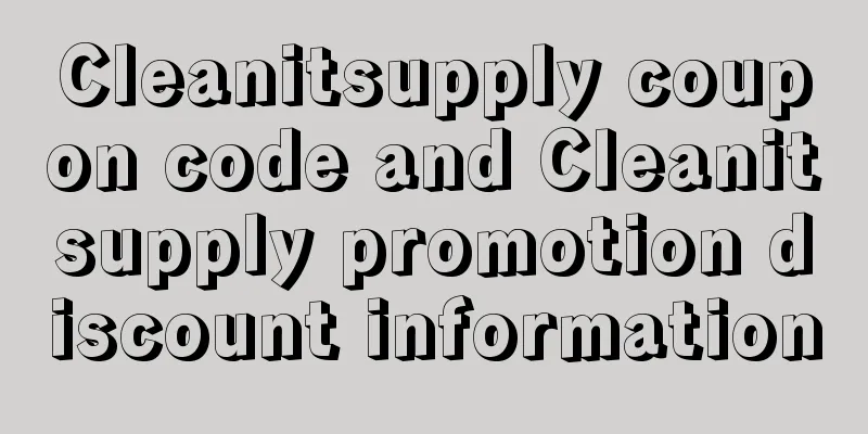 Cleanitsupply coupon code and Cleanitsupply promotion discount information