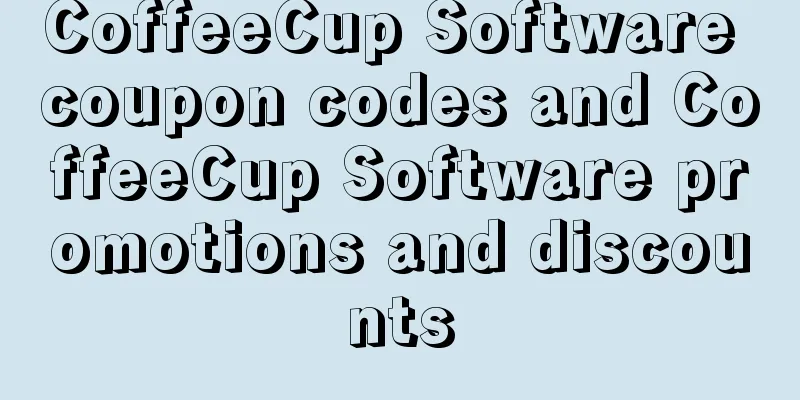CoffeeCup Software coupon codes and CoffeeCup Software promotions and discounts