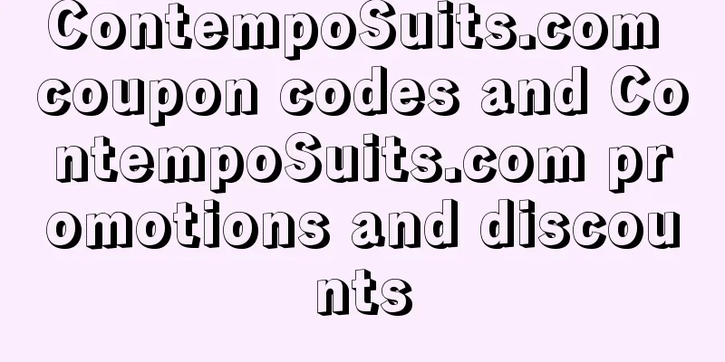 ContempoSuits.com coupon codes and ContempoSuits.com promotions and discounts