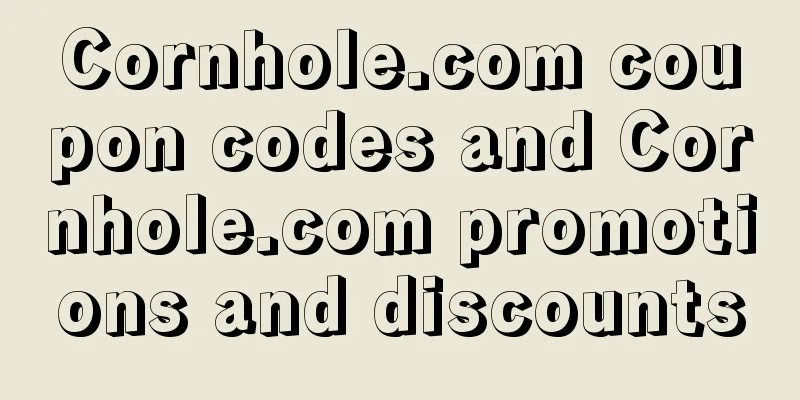Cornhole.com coupon codes and Cornhole.com promotions and discounts