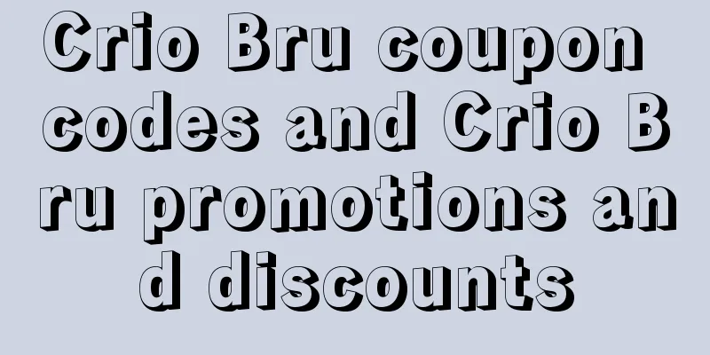 Crio Bru coupon codes and Crio Bru promotions and discounts