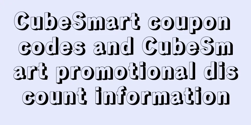 CubeSmart coupon codes and CubeSmart promotional discount information