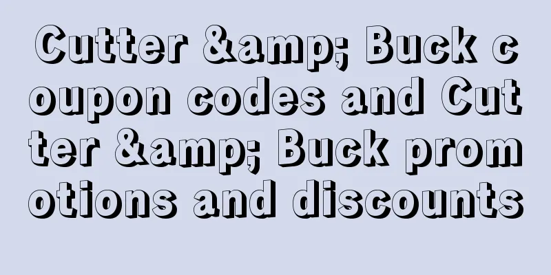 Cutter & Buck coupon codes and Cutter & Buck promotions and discounts