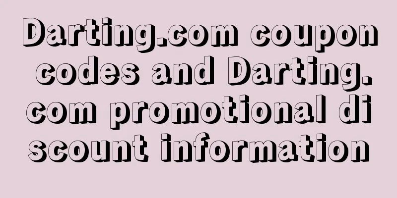 Darting.com coupon codes and Darting.com promotional discount information