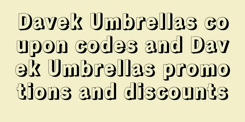 Davek Umbrellas coupon codes and Davek Umbrellas promotions and discounts
