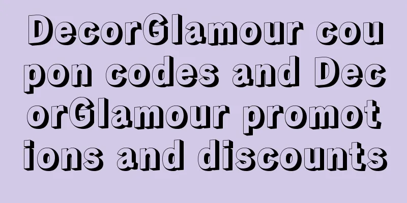 DecorGlamour coupon codes and DecorGlamour promotions and discounts